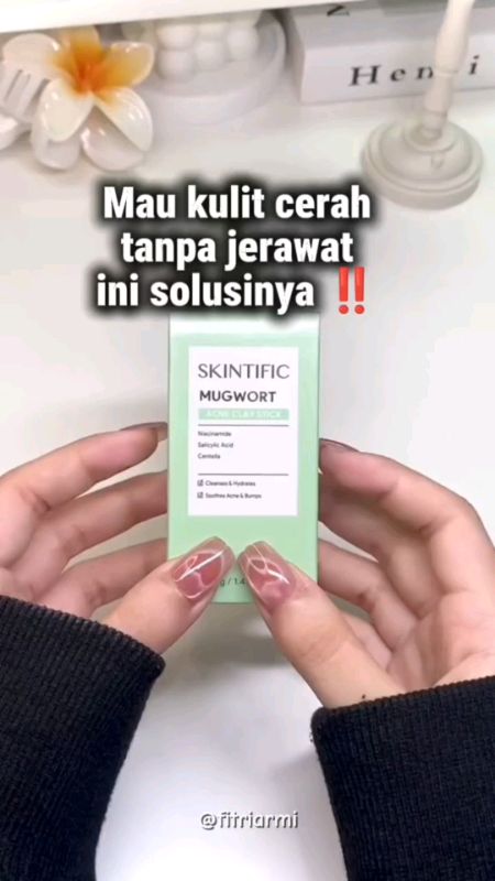 Solusi masker untuk jerawat #SpillRacunShopee #PromoNonStop #skintificmugwortclaystick #skintificclaymaskstick #claystickmugwort