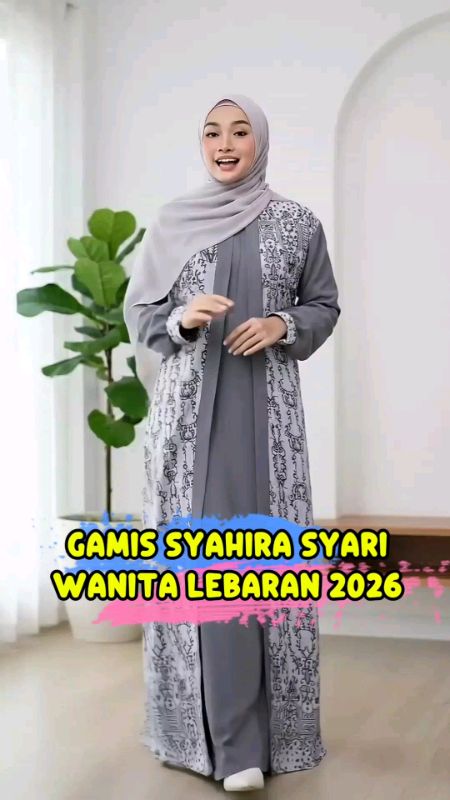 Gamis Syahira Lebaran 2026 #gamiskekinian #gamislebaran #ShopeeRamadanLook #ShopeeCOD #ShopeeBikinBikin #RacunShopee