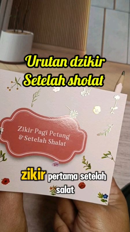 Urutan dzikir setelah shalat, buku dzikir pagi petang #bukudzikir #dzikirsetelahsholat #PromoNonStop #SpillBawaBerkah #RacunShopee #dzikirpagipetang