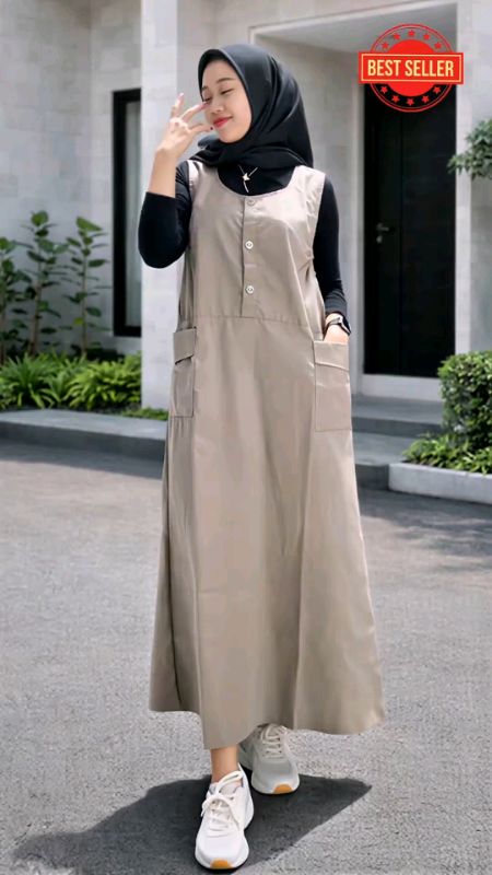 Overall Temi LD 110-120CM Katun Kwill Combed Melar Premium #pakaianwanita #bahankatunpremium #RacunShopee