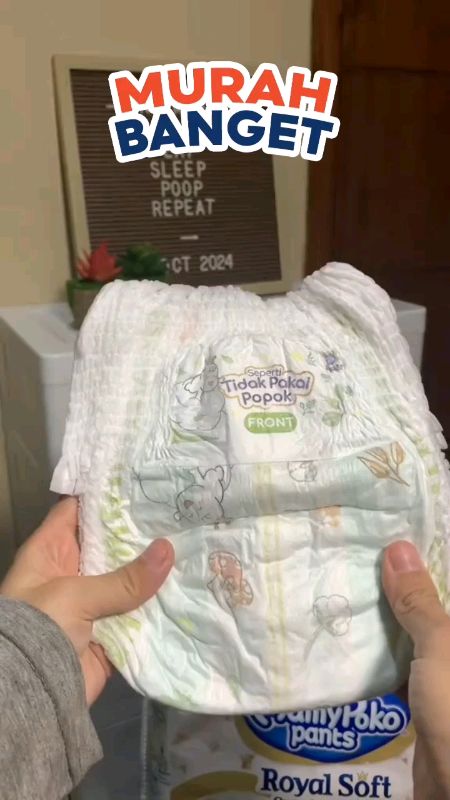 Mamypoko Royal Soft Organic Cotton Pants S/M/L/XL/XXL - Boys/Girls - Ultra Jumbo - 4 Packs #pempersbayi #pempersmurah #pempersmamypoko #pemperspromo