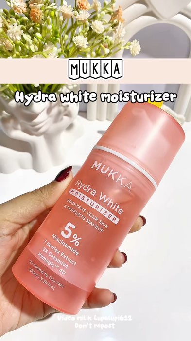 Mukka moisturizer hydra white #lupalupi612 #RacunShopee #mukkamoisturizer #mukkahydrawhitemoisturizer #niacinemide