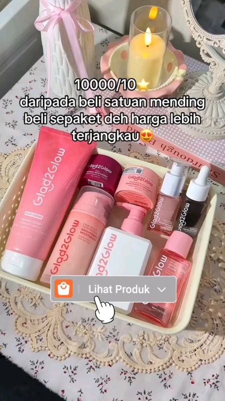 1 Paket #VirallDiShopeeVideo #RacunShopee #SpillBawaBerkah #ShoopeBeautyHaul #glad2glow #glad2glowmoisturizer
