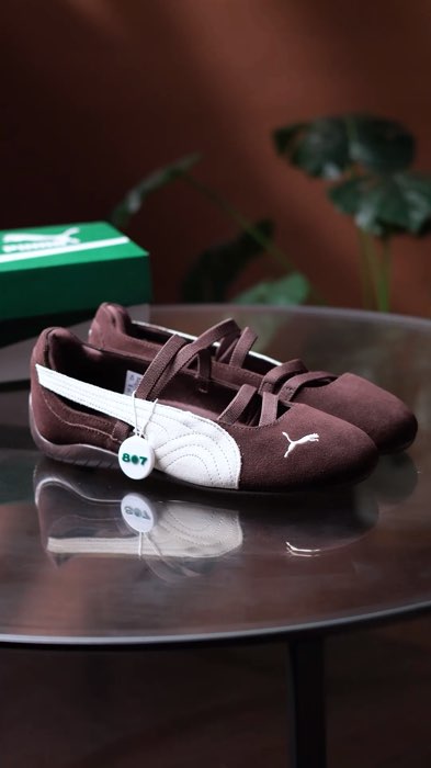 Puma Speedcat Ballet Dark Chocolate  A sleek low-profile silhouette with a rich dark chocolate tone  🤎🌷✨  Contact us for more info 🧑‍💻
