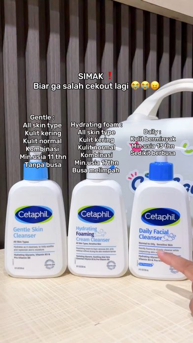 Jangan salah beli lagi ya 😭😭 udah jelas bangettt perbedaan cetaphil Face wash 😭 #cetaphil #cetaphilfacewash #cetaphilgentleskincleanser