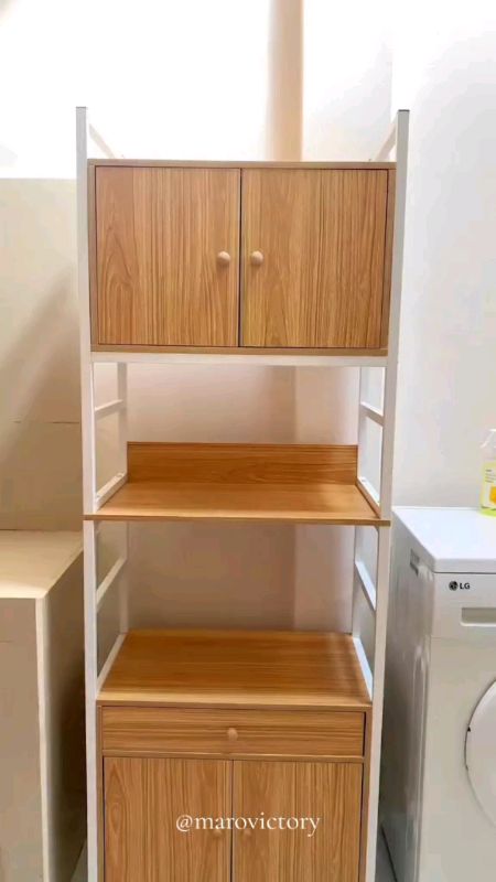 lemari dapur kayu #RacunShopee #ShopeeLook #lemaridapur #rakserbaguna #raksusun #rakdapur #rakdapurmultifungsi #lemarikayu