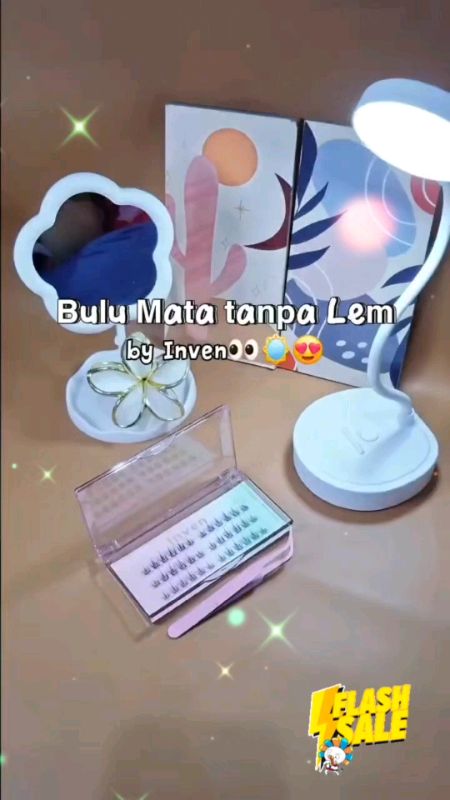 INVEN_LANGSUNG TEMPEL TANPA LEM LAGI/BULU MATA PALSU TANPA LEM TANPA RIBET MUDAH DIPAKAI BISA DIPAKAI BERULANG-ULANG/COCOK UNTUK ACARA DADAKAN#cekout