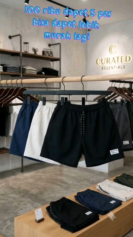 #fyp #fyp #ShopeeCOD #BerkahSpillRacunShopee #ShopeeCODViralDiShope Promo 100Ribu 5Pcs Celana Pria Boardshort | Celana Pendek Pria  Distro | Boardshot
