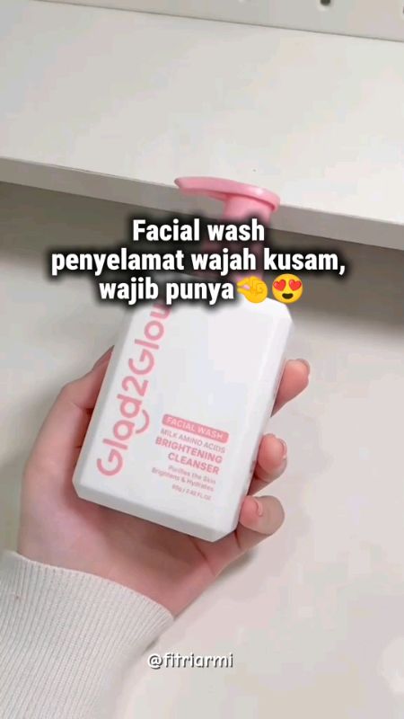 Facial wash glad2glow #SpillRacunShopee #RacunShopee #glad2glowaminocleanser #Glad2glowAminoAcidsMilk #aminoacidcleanser #glad2glow