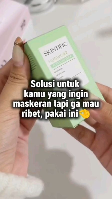Maskeran untuk acne skin type #SpillRacunShopee #RacunShopee #skintificacneclaystick #skintificmugwortclaystick #skintificmugwortacneclaystick