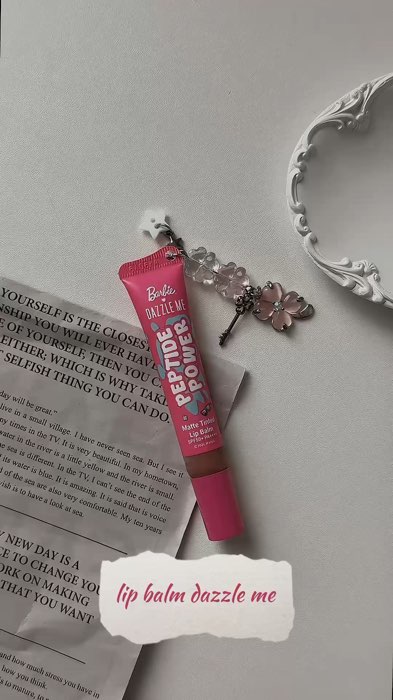 dazzle me x barbie matte tinted lip balm💗#lipbalm #lipbalmmurah #lipbalmspf #tintedlipbalm #dazzlemebeauty #RacunShopee #ViralDiShopeeVideo #fyp#fypシ