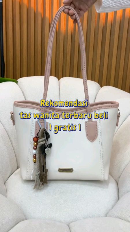 Tote Bag Wanita Mini FREE POUCH Tote Bag Kuliah Kerja Wanita #ShopeeFashionHaul #RacunShopee #SpillRacunShopee #ShopeeCOD