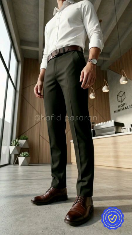 celana bahan formal premium