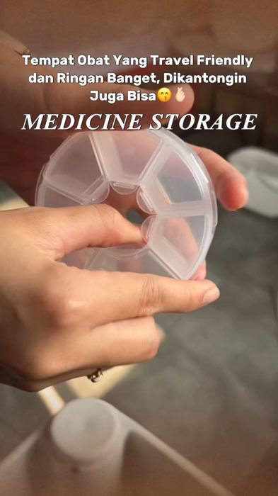 wadah obat cocok untuk traveling #tempatobat #wadahobat #medicinestorage