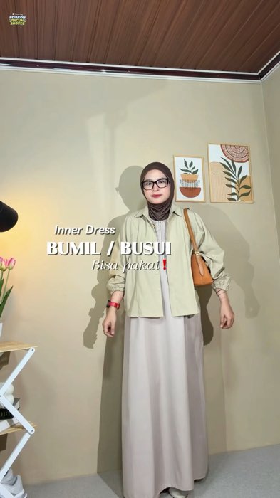 Bumil busui bisa pakai #innerdress #innerhijab #dressbusui #gamistanpalengan #GratisOngkirRP0 #ViralDiShopeeVideo #ShopeeLook