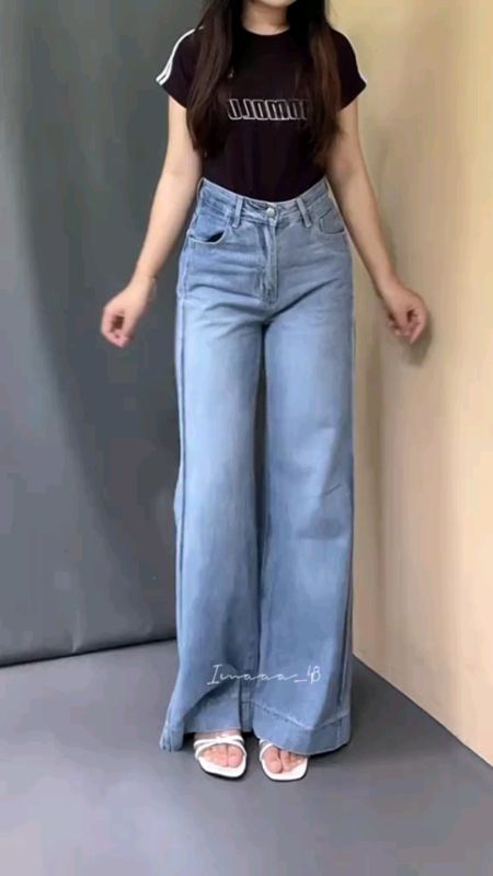 Celana Baggy jeanz Wanita#RacunShopee