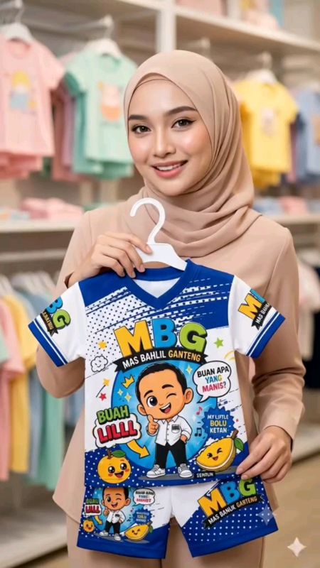stelan anak motif MBG