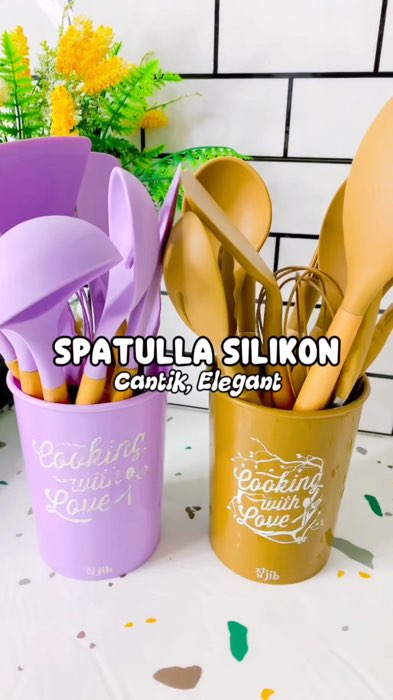 Spatula set silicon anti leleh #spatulasilikon #spatulasetviral #spatulaset #SpillBawaBerkah #ShopeeReview #InspirasiRamadhanShopee #shopeevideo