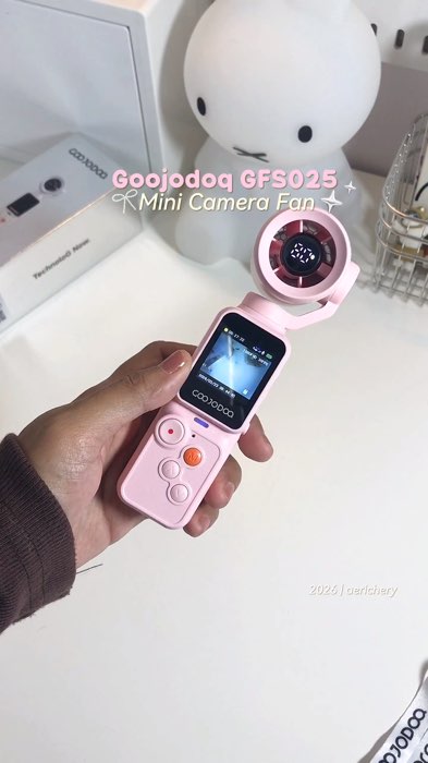 Kamera+kipas jadi satu🥹✨ #kipasanginportable #kamerakipas #goojodoq #goojodoqgfs025 #minifan #cameramini #RacunShopee #ViralDiShopeeVideo #ShopeeLook
