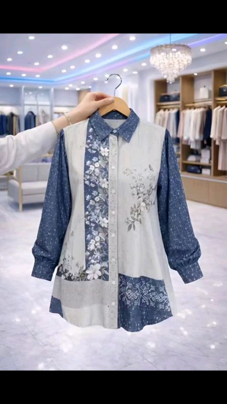 #GratisOngkirRP0 #DiskonRacunShopee #SpillRacunShopee #Cashback40Persen #melza #atasan #kemeja #wanita #print #desen #mewah #trending #fyp