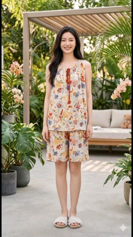 KINIE Setelan Piyama Baju Tidur Clara Rayon Cotton Silk Adem #piyamawanita #bajutidur #setelanrayon #kinie #sleepwear #piyamanyaman #cottonsilk #piyam