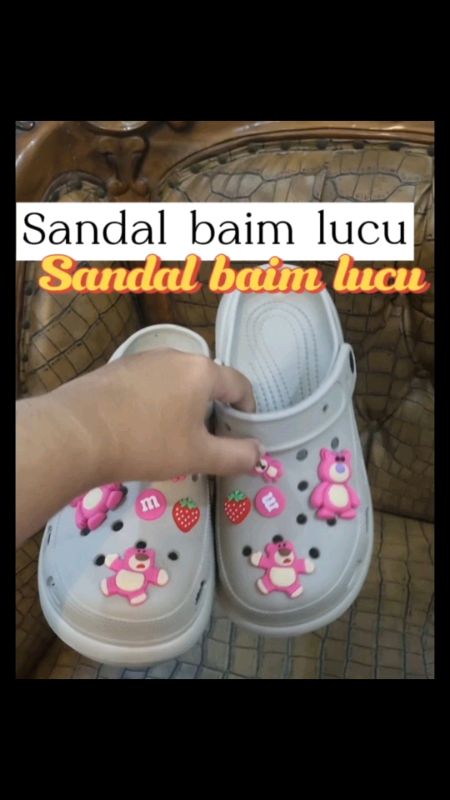 Sandal baim lucu#racunshopeee #racunshopeemurah #spillracunshoppee #RacunShopee#SpillBawaBerkah#ShopeeLook#sandal#sandalmurah#sandalbaim