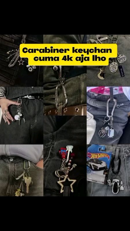 Siap melengkapi outfit kece mu setiap hari ???#ganci #carabiner #carabinerkeychain #kece #outfitideas #fyp #murahbanget #keren #cool #gantungankunc