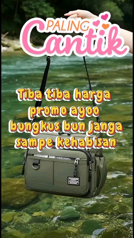 Tas Travel Kanvas Model Slempang Pria Kasual#RacunShopee