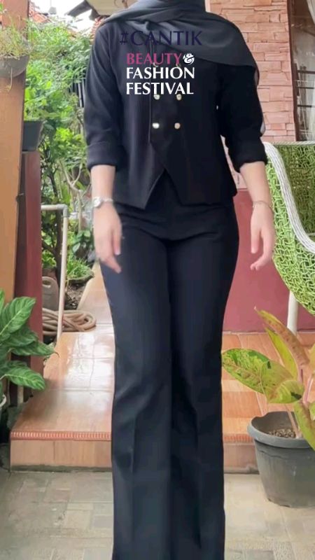 Kylie Cutbray Highwaist Pants / Cutbray Flare Pants Wanita Semiwoll #cutbray #kyliecutbray #cutbrayhighwaist #celanacutbray #cutbraypants