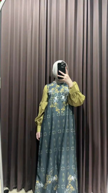 Fadfad gaun elegan motif#BerkahSpillRacunShopee #ShopeeFashionHaul #OOTDFashionShopee #bismillahberkah 🤲🤲