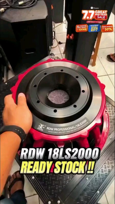 Rekomend Banget Nih Buat Para Tukang Sound System kualitas original Speaker RDW 18LS2000 2000watt rms #speakerrdw18in #speakersoundsytem #lagipromo