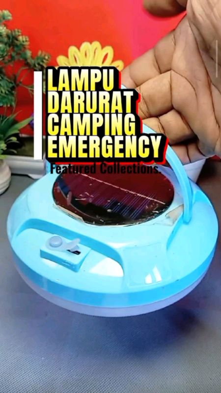 lampu ufo surya emergency #lampu #lampucamping #lampuemergency #lamputenagasurya #lampudarurat #RacunShopee