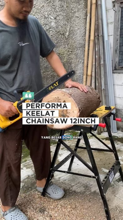 Chainsaw keelat brushless 12 inchi #chainsawkeelat12inchi #chainsawkeelatkec009 #RacunShopeeCheck #RacunShopee