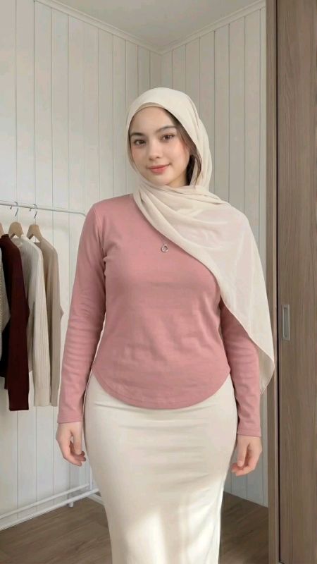 kaos wanita polos lengan panjang oval #RacunShopee #ViralDiShopeeVideo #ShopeeFashionHaul #SpillRacunShopee #RacunShopeeCheck