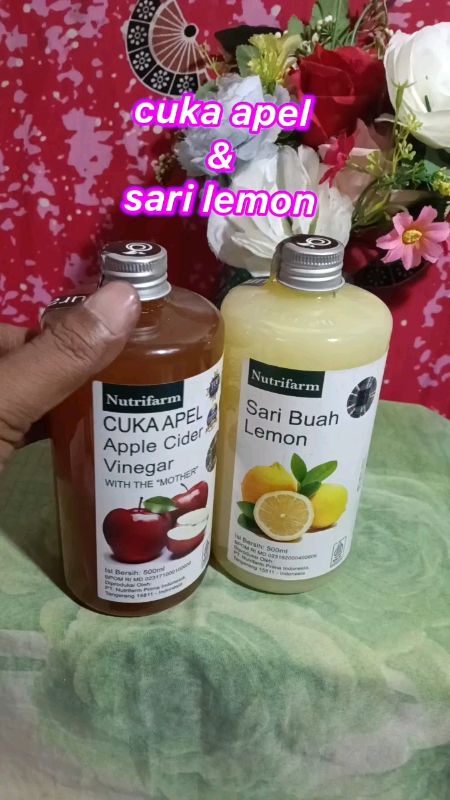 cuka apel & sari lemon#cukaapel #cukaapeluntukkesehat #diet #sarilemon #ShopeeVideoCreator #shopeevideoviral