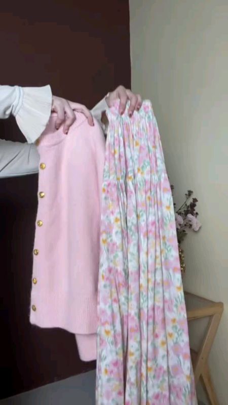 rok bunga-bunga Korean style#ShopeeFashionHaul #ShopeeLook #lembutdannyaman #simpleoutfit