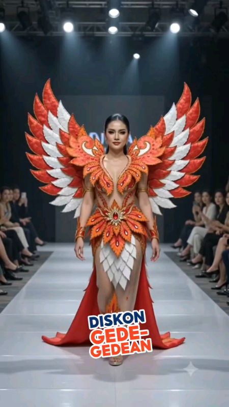 "CAPEK IYA,EKSIS WAJIB" Cocok Banget Buat Karnaval Karena Sangat Ringan Dan Tidak Capek #karnaval #kostumkarnaval #fashionshow #RacunShopee #shopee