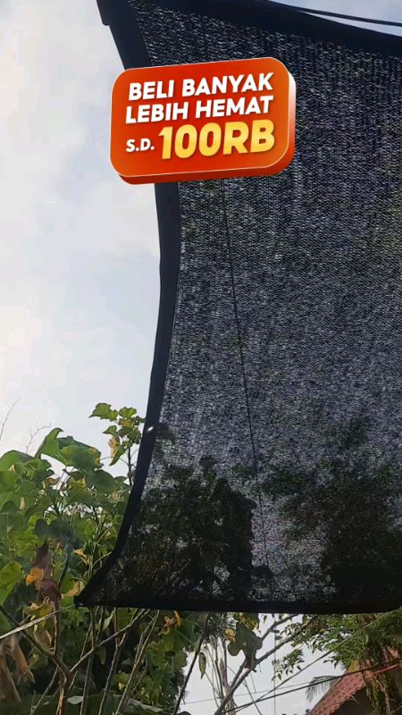 Paranet kerapatan 75% #paranet #paranetpeneduh #paranetmurah #paranetantiuv #paranetpenahanpanas #paranetantipanas #fyp #fypシ