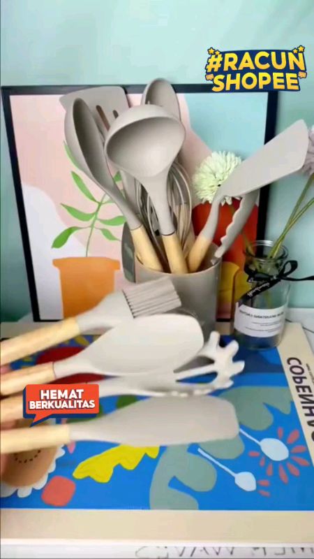 set spatula peralatan masak #GakNyeselBeliini#shoopevideo#DiskonRacunShopee#murahtapibudget#RacunShopeeCheck#cekoutsekarang#SpillBawaBerkah