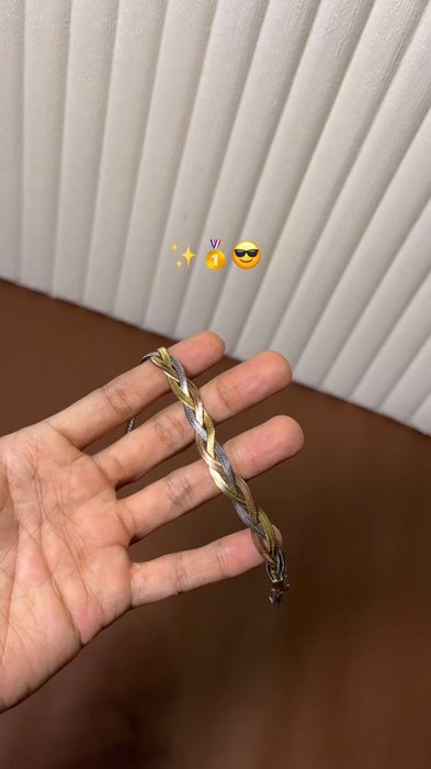 Gelang wanita kepang mix titanium anti karat #gelangcewe