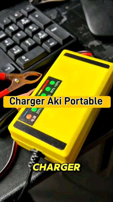 Charger Aki Portable 12Volt Charger Aki Mobil Motor Serbaguna #chargeraki #ChargerMurah #chargeraki12v #chargerakimobildanmotor