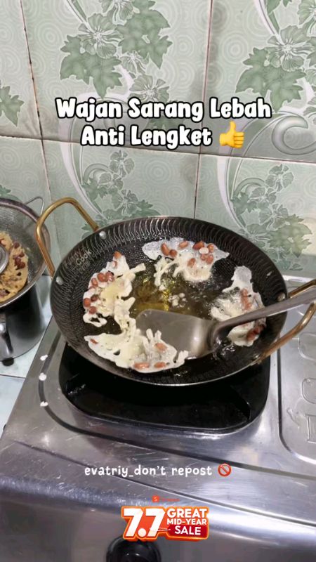 wajan anti lengket #GratisOngkirRP0 #wajanantilengket #ShopeeReview #wajanhoneycomb #Diskon50Persen #wajan #wajansaranglebah #wajanstainlessteel