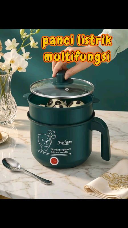 panci listrik dengan berbagai fungsi,bisa untuk mengukus,merebus,dan memasak,memasak jauh lebih mudah dan simpel#pancilistrikmurah