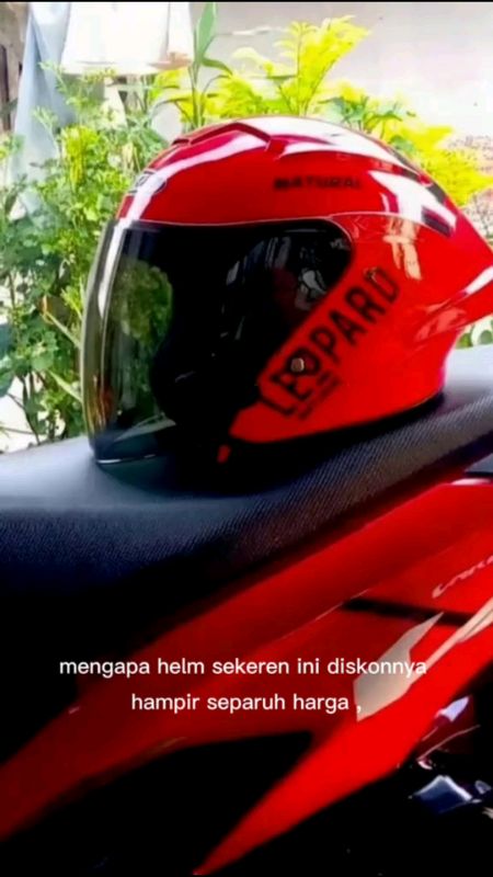 Helm Leopard #SpillBawaBerkah #ShopeeCOD #ShopeeLook #helmleopard