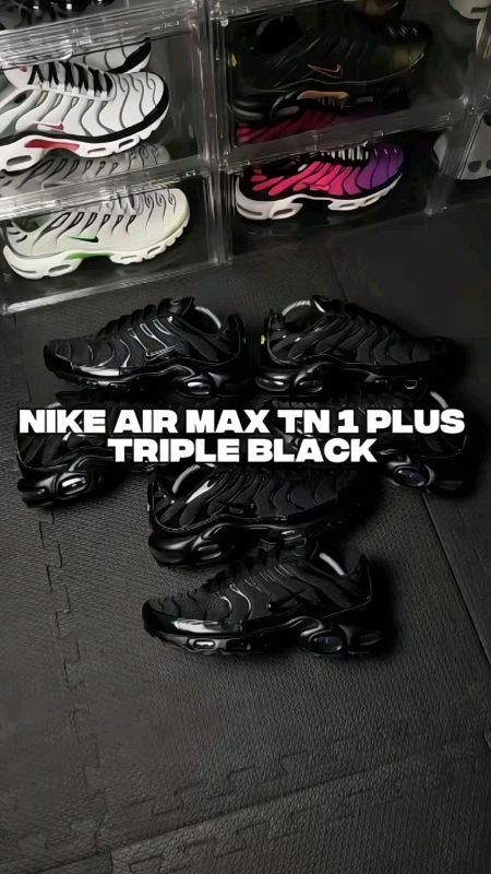 NIKE AIR MAX TN 1 PLUS TRIPLE BLACK BNIB SALE! #nike #niketnairmax #niketn #nikeshoes #RacunShopee #shopeevideo #GratisOngkirRP0 #SpillBawaBerkah #fyp