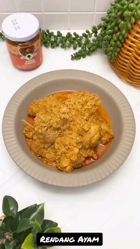 CAP IBU Bumbu Rendang Masak Rendang Ayam Semakin Nikmat dan Disukai Pak Suami yang Tidak Suka Daging Sapi atau Daging Kambing
