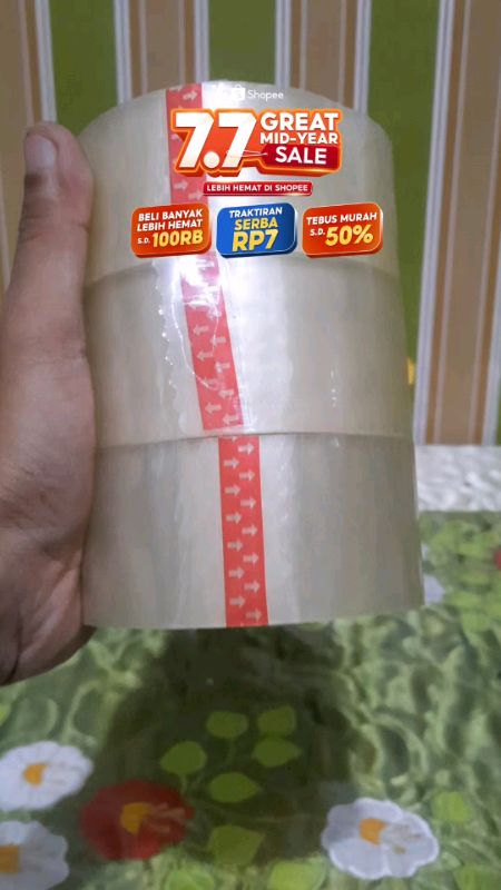 Isolasi bening serbaguna #isolasi #isolasibening #isolasibeningmurah #IsolasiBeningTransparan #isolasibeningperekatkuat #isolasibeningbesar #fyp