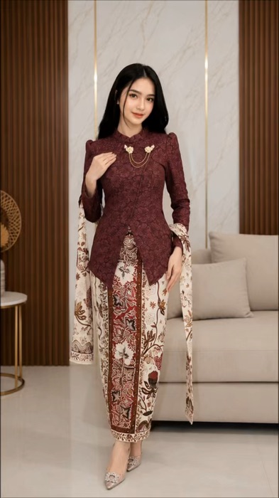 Kebaya janggan #kebaya #kebayamodern #kebayabatik #kebayawisuda