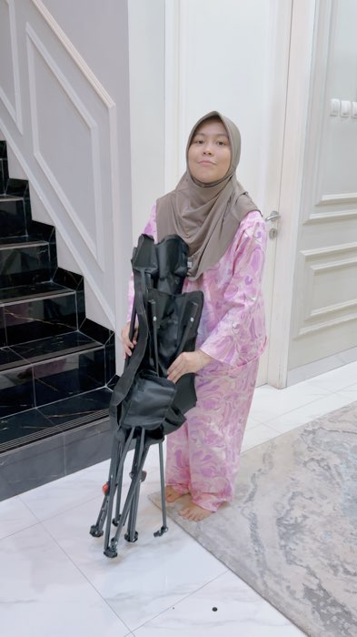 Kursi lipat bisa di bawa kemana saja... #kursilipat