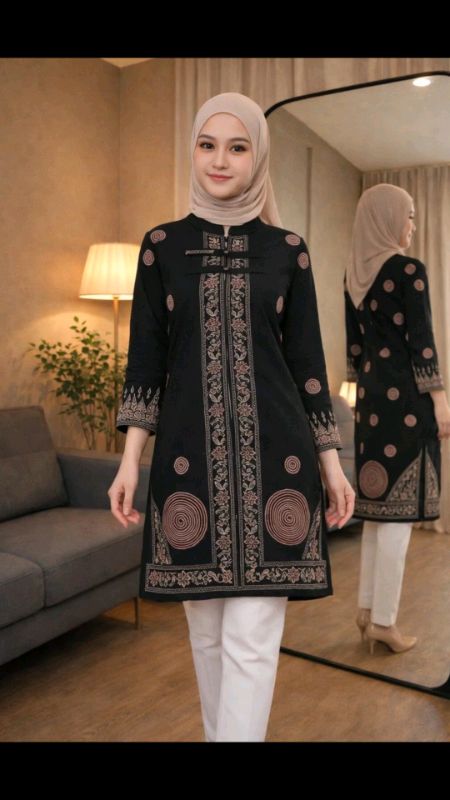 PROMO 10 MOTIF FULL FURING / Tunik dress wanita lapis furing kain halus murah / bahan katun SANFORis halus dan lembut. #wanita #baju #csntik #belisem